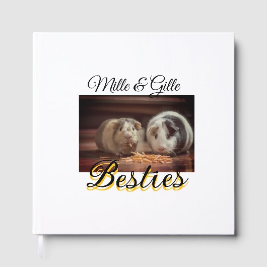 ペットの友人のbesties名前ペットの写真動物の愛を追加 ゲストブック (正面)