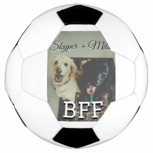 ペットの友人のbesties名前ペットの写真動物の愛を追加 サッカーボール