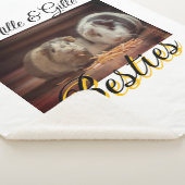 ペットの友人のbesties名前ペットの写真動物の愛を追加 シェルパブランケット (3/4)