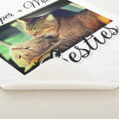 ペットの友人のbesties名前ペットの写真動物の愛を追加 シェルパブランケット (3/4)