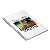 ペットの友人のbesties名前ペットの写真動物の愛を追加 ノートブック (右側)