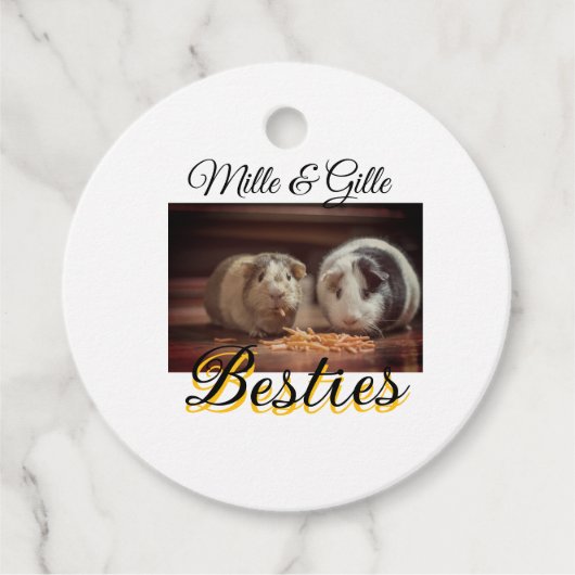 ペットの友人のbesties名前ペットの写真動物の愛を追加 フェイバータグ (正面)