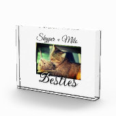 ペットの友人のbesties名前ペットの写真動物の愛を追加 フォトブロック (右)
