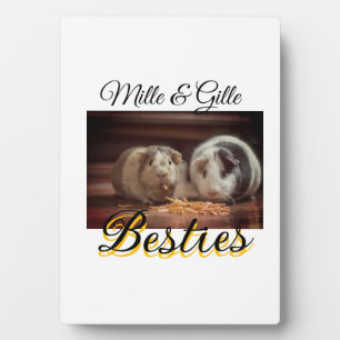 ペットの友人のbesties名前ペットの写真動物の愛を追加 フォトプラーク
