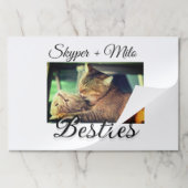 ペットの友人のbesties名前ペットの写真動物の愛を追加 ペーパーパッド (折り畳み)