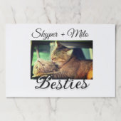 ペットの友人のbesties名前ペットの写真動物の愛を追加 ペーパーパッド (正面)