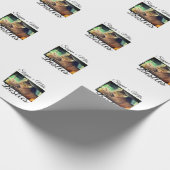 ペットの友人のbesties名前ペットの写真動物の愛を追加 ラッピングペーパー (角)