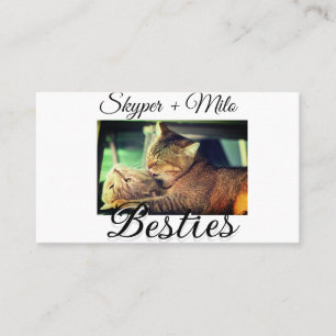 ペットの友人のbesties名前ペットの写真動物の愛を追加 名刺