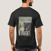 ペットの友人のbesties名前ペットの写真動物の愛を追加 tシャツ (裏面)