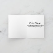 ペットの同情カード カード (内部)