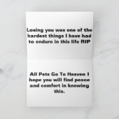 ペットの同情カード カード (内部)