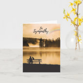 ペットの同情カード – 悔やみや弔慰レインボーキャット カード (黄色い花)