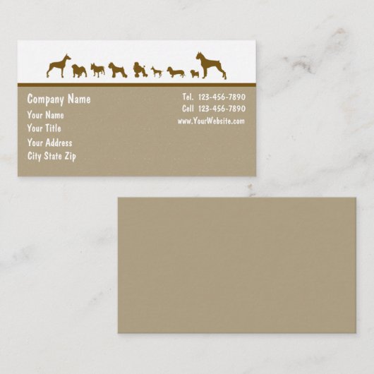 ペットの名刺 名刺 (正面/裏面)