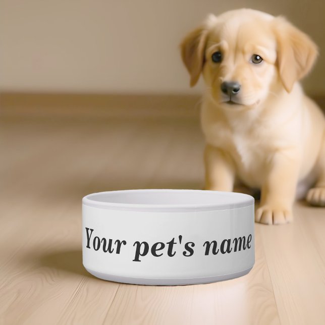 ペットの名前が入ったペットボウル ボウル (Pet bowl with your pet's name)