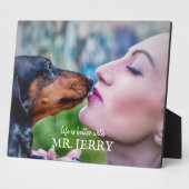 ペットの名前と一緒に撮った写真で、生活がもっと楽しくなる フォトプラーク (側面)