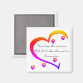 ペットの哀悼の意の悔やみや弔慰磁石の紛失 マグネット (正面/裏面)