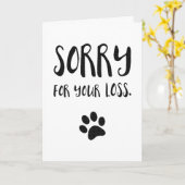ペットの哀悼カード | ご冥福をお祈りします カード (黄色い花)
