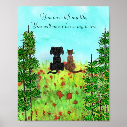 ペットの喪失お悔やみポスター ポスター (正面)