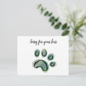 ペットの喪失に対する哀悼 ポストカード (スタンド正面)