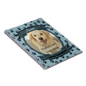 ペットの喪失をずっと思い出す – 犬か猫(青) ノートブック (右側)