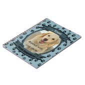 ペットの喪失をずっと思い出す – 犬か猫(青) ノートブック (左側)