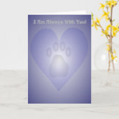 ペットの喪失カード カード (黄色い花)