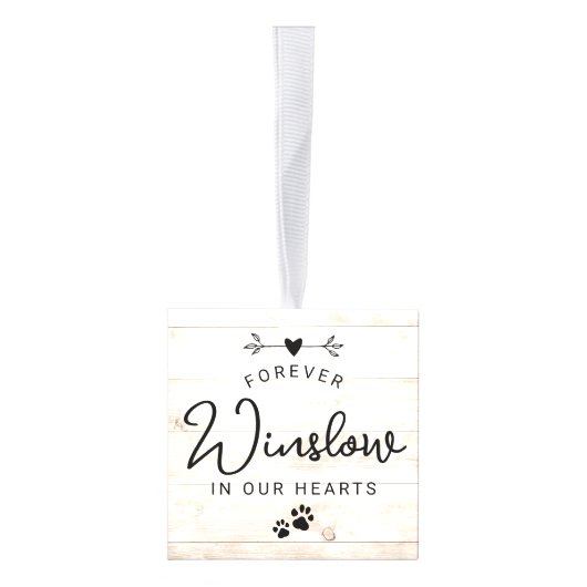 ペットの喪失ギフト 犬メモリアル 4枚の写真を飾るメモリアル キューブオーナメント (右)