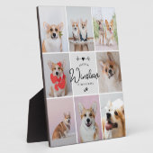 ペットの喪失ギフト 犬メモリアル 8枚の写真の思い出 フォトプラーク (側面)