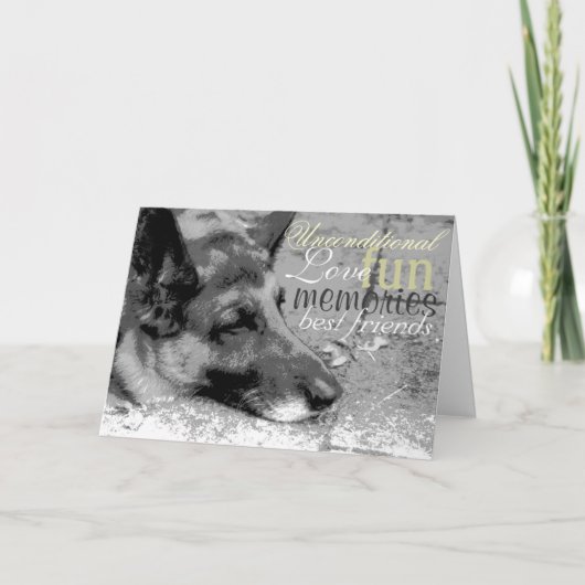 ペットの喪失 カード (正面)