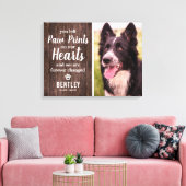 ペットの喪失 ギフト | 素朴な写真 ペットの追悼 キャンバスプリント (インサイチュ (リビング))