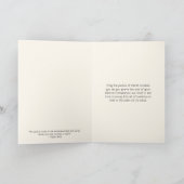 ペットの天使の聖書の一節を失った時の宗教的な慰め カード (内部)