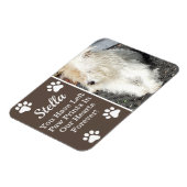 ペットの失われた我々のハートに手のプリント マグネット (左側)