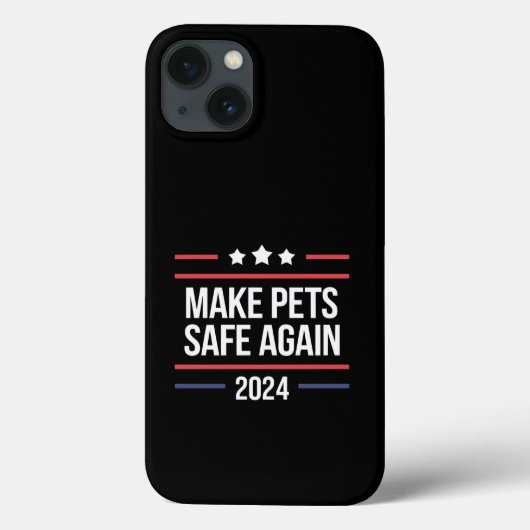 ペットの安全を守ろう 面白い ペット安全意識  Case-Mate iPhoneケース (裏面)