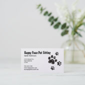 ペットの居座りサービス名刺 名刺 (スタンド正面)