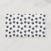 ペットの居座りサービス名刺 名刺 (裏面)