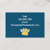 ペットの座り 名刺 (裏面)