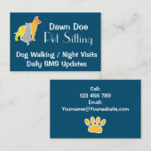 ペットの座り 名刺 (正面/裏面)