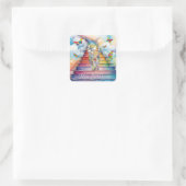 ペットの弔意の悔やみや弔慰シールの紛失 スクエアシール (バッグ)