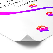 ペットの弔意の悔やみや弔慰ポスターの喪失 ポスター (角)