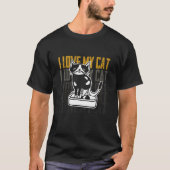 ペットの後の猫ウンチのトイレ1 Tシャツ (正面)
