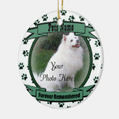 ペットの思い出に永遠に記憶されたオーナメント セラミックオーナメント (左)