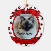 ペットの思い出に永遠に記憶されたオーナメント セラミックオーナメント (左)