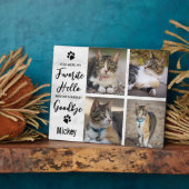 ペットの思い出のフォトコラージュ 猫の追悼 フォトプラーク (側面)