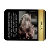 ペットの思い出の中失ったで マグネット (横)