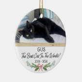 ペットの思い出の写真が飾れるクリスマスオーナメント セラミックオーナメント (右)