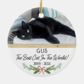 ペットの思い出の写真が飾れるクリスマスオーナメント セラミックオーナメント (裏面)