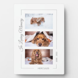 ペットの思い出の写真コラージュ フォトプラーク