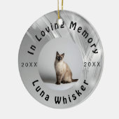 ペットの思い出の写真フレームアート セラミックオーナメント (左)