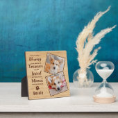 ペットの思い出の記念品 オーダーメイドペット写真プレート フォトプラーク (インサイチュ)