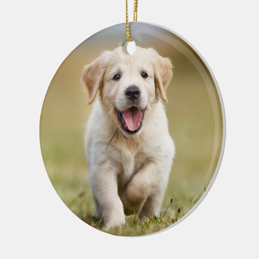 ペットの思い出を称える名言をカスタマイズ セラミックオーナメント (左)